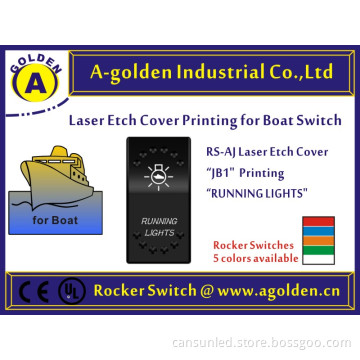 12v24v blacklit green light without logo on-off carling rocker switch t85